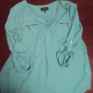 Mint green shirt